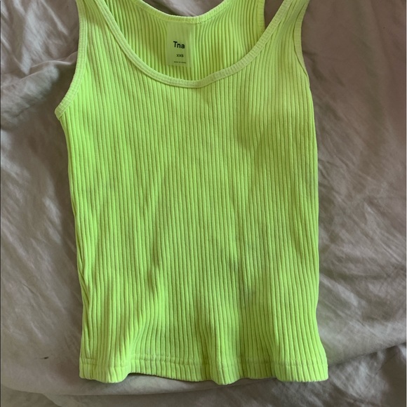 neon green tank top - Picture 3 of 3